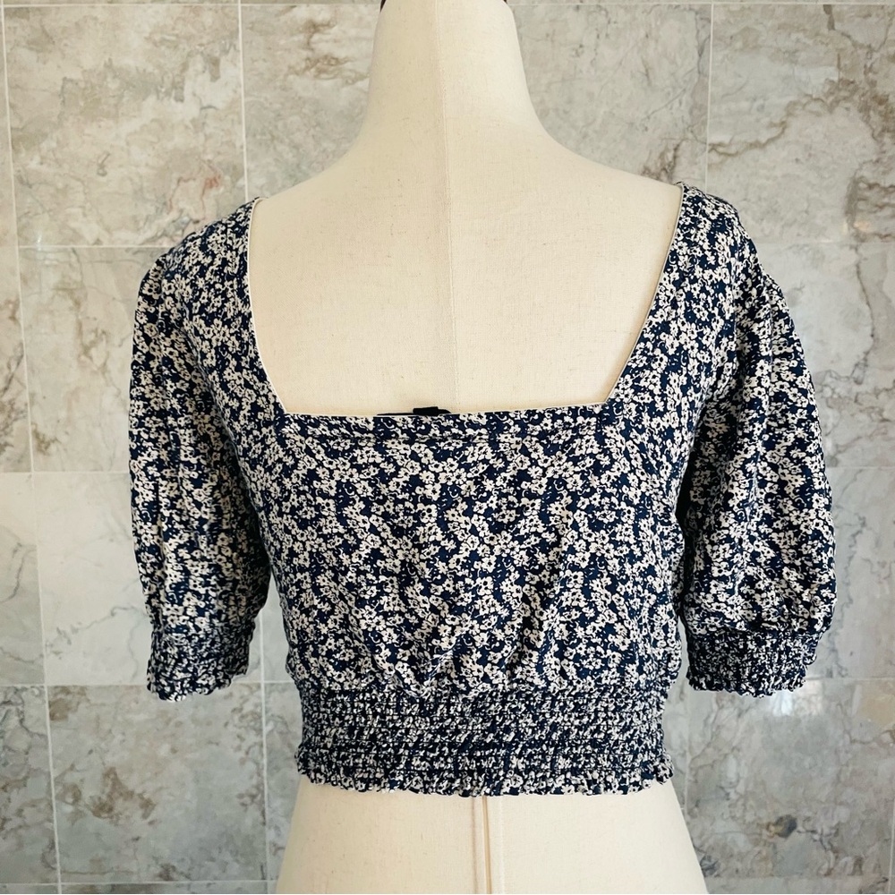 ROXY Ditsy Floral Million Waves Again Crop Top - Picture 6 of 8